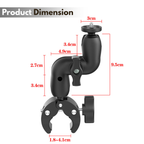 GoPro handlebar holder with 360 rotation for outdoor adventure