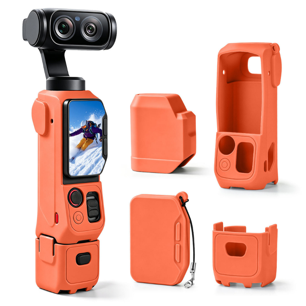 Silicone Protective Case for Insta360 Luna Ultra with Lens & Screen Guard