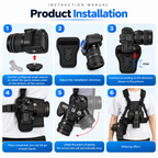 Photography Vest Strap with Waist Hanging Board