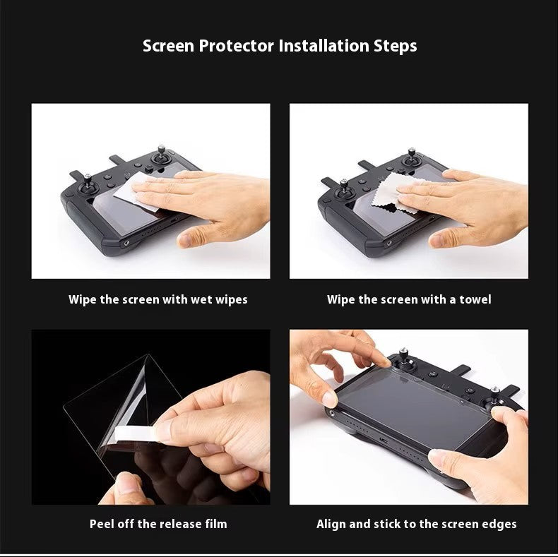 Easy install tempered glass for D JI Mini 4 Pro controller