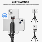 phone holder with microphone light mount