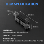 Gimbal Handgrip Handle with 1/4 thread