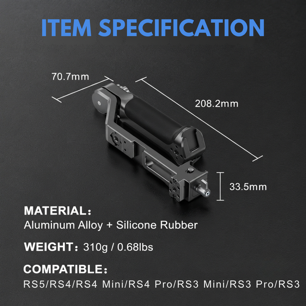 Gimbal Handgrip Handle with 1/4 thread