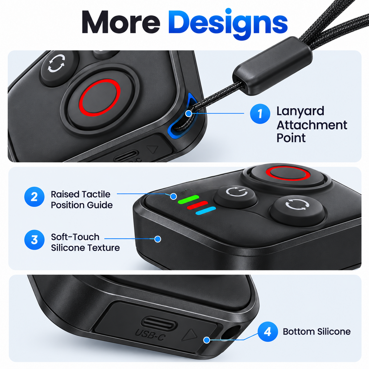 Action Camera Bluetooth Remote for Outdoor Recording