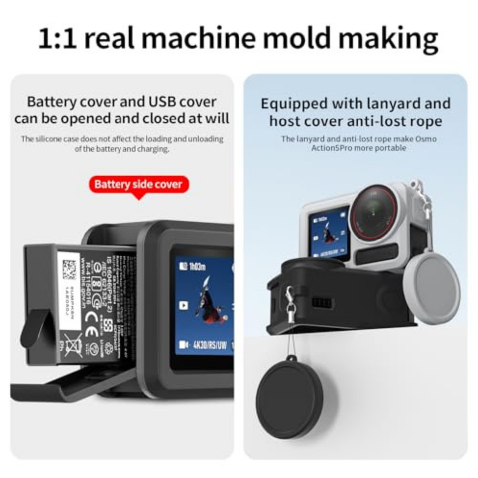 Camera accessory combo for DJI Osmo Action 5 Pro travel use