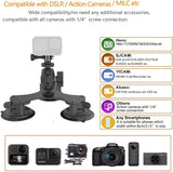 Heavy Duty Suction Camera Mount, Strong Suction Mount for Action Cameras