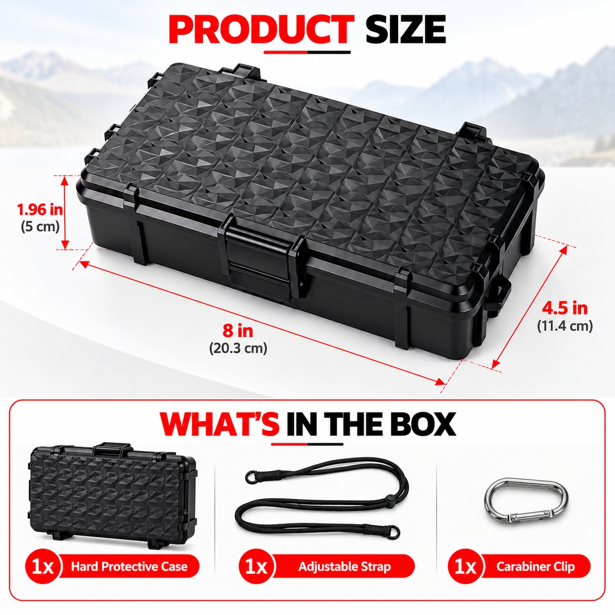 Luna Ultra accessory case with filter storage