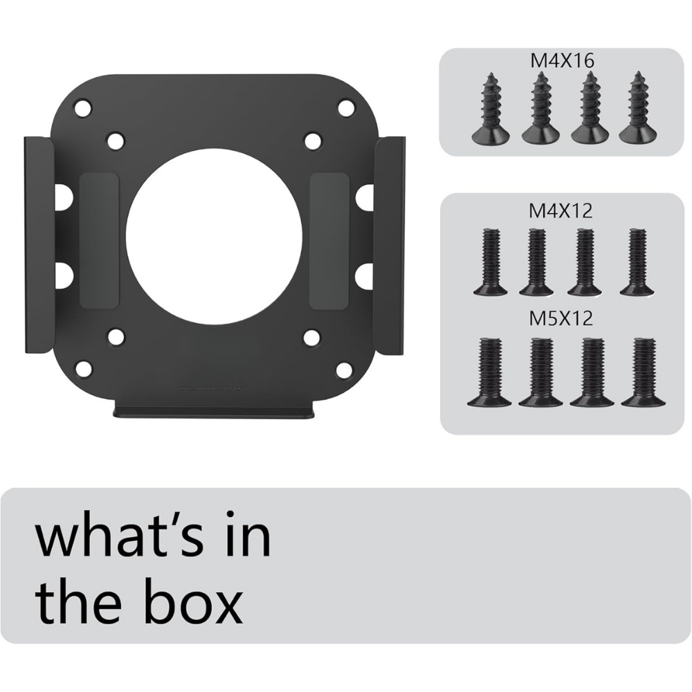 Steel Mac Mini holder with anti scratch silicone padding