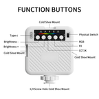 rgb camera light with 1 4 screw mount for cameras tripods