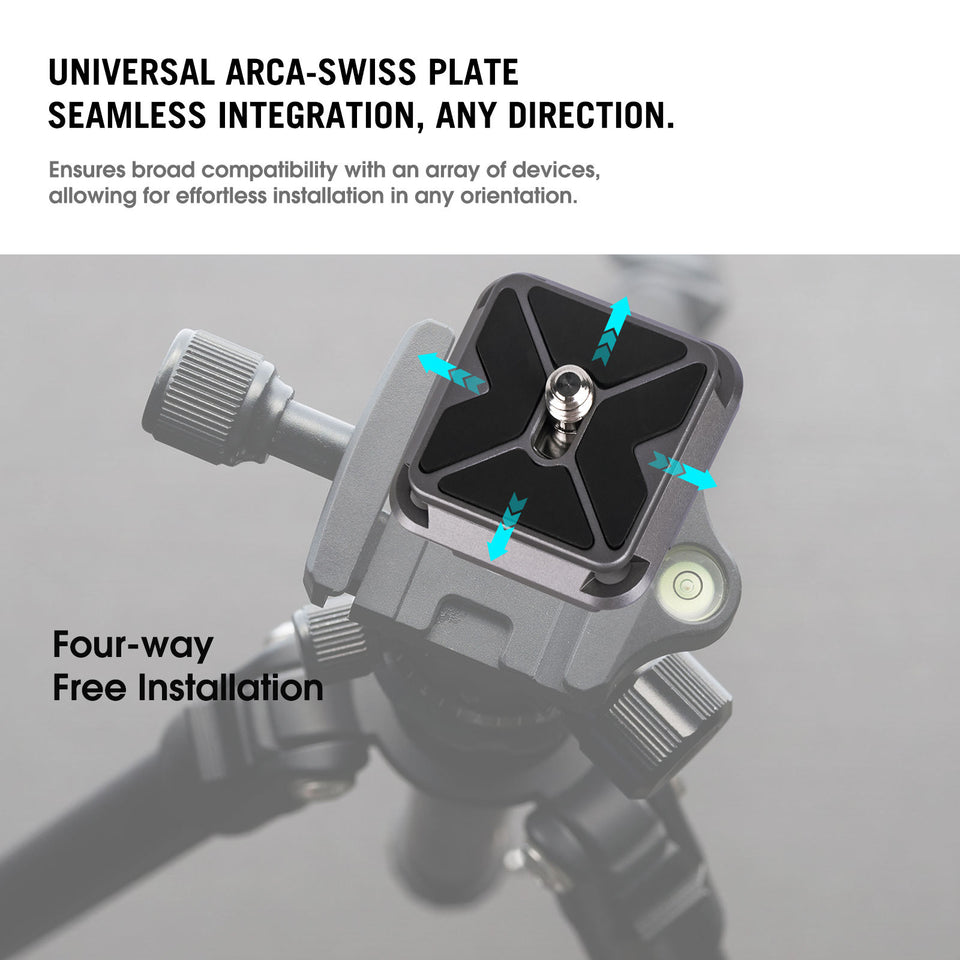 Compact quick release adapter for DSLR and action cameras