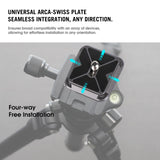 Compact quick release adapter for DSLR and action cameras