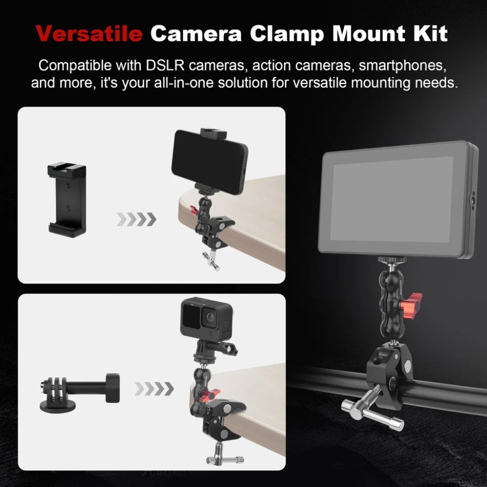 studio accessory super clamp for lights monitors cameras