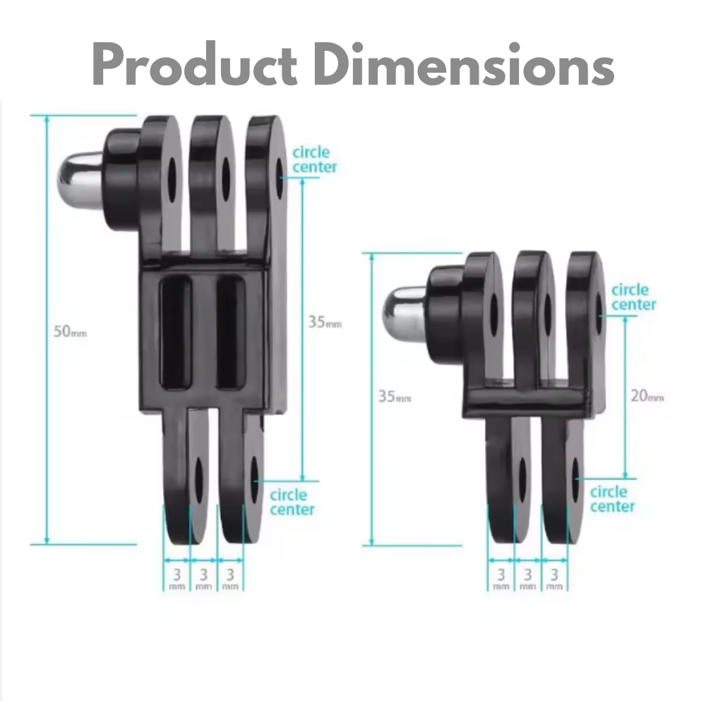 action camera pivot arm extension with thumb screws