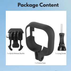 Protective cage for Insta360 GO Ultra with sturdy mount bracket