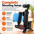 Phone extension bracket with dual cold shoe interfaces
