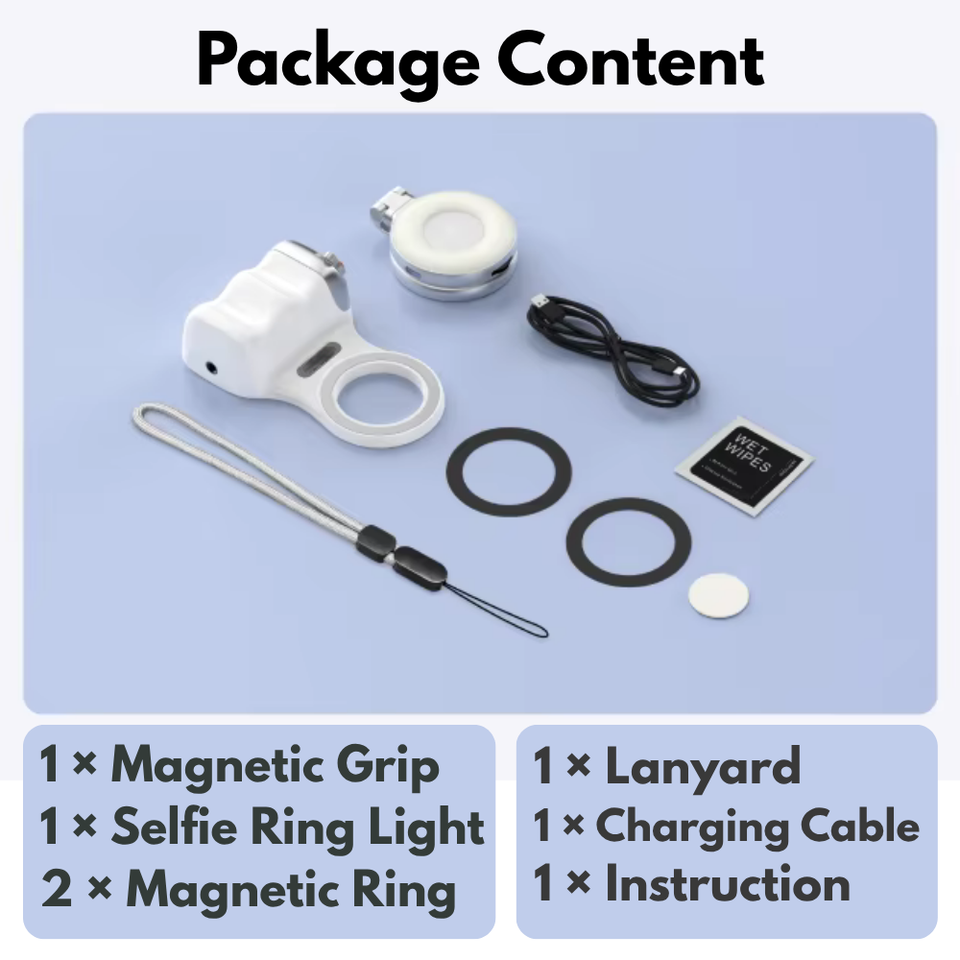 Complete creator accessory kit for mobile photography and videos