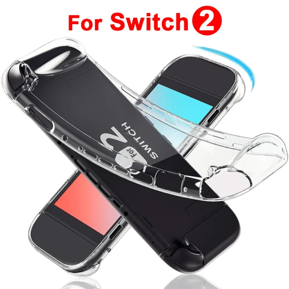 Clear anti-scratch shockproof case for Switch 2 handheld console