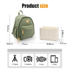 Compact camera backpack for women and photographers on the go