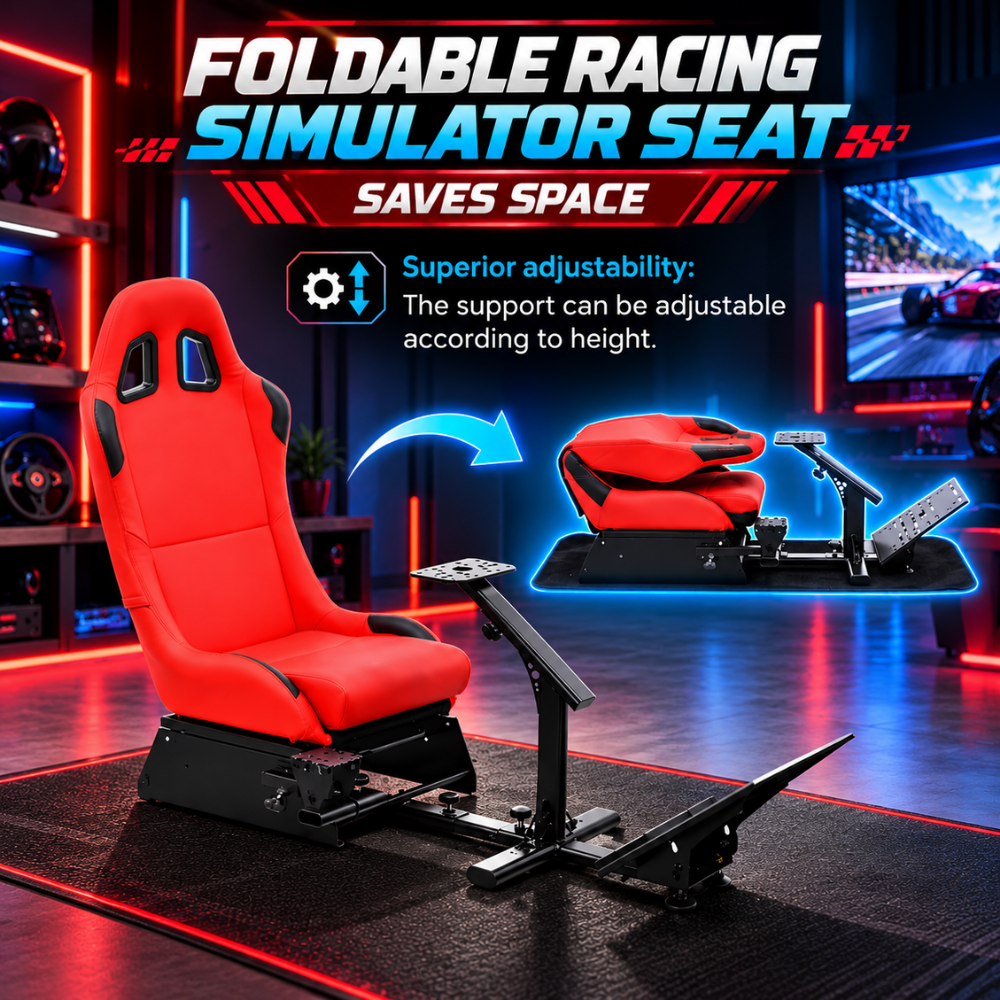 Ergonomic racing simulator seat for driving games