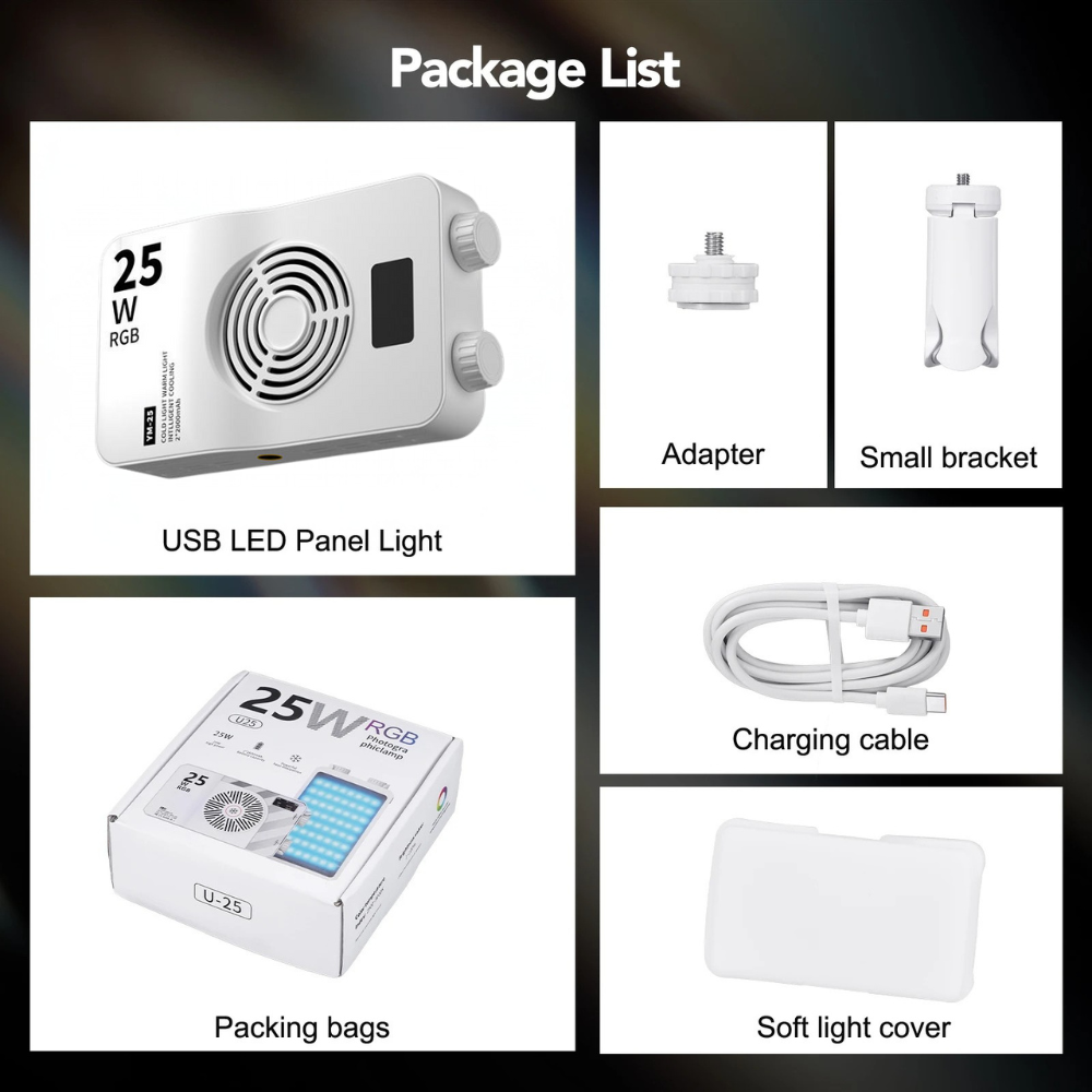 Pocket LED light for photography 