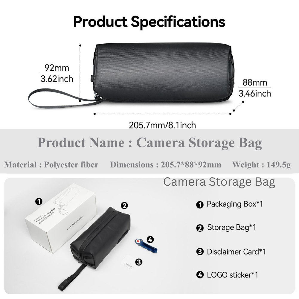 protection travel case for DJI Pocket 3 camera