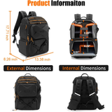 Professional photography backpack for DSLR, mirrorless, and drone gear
