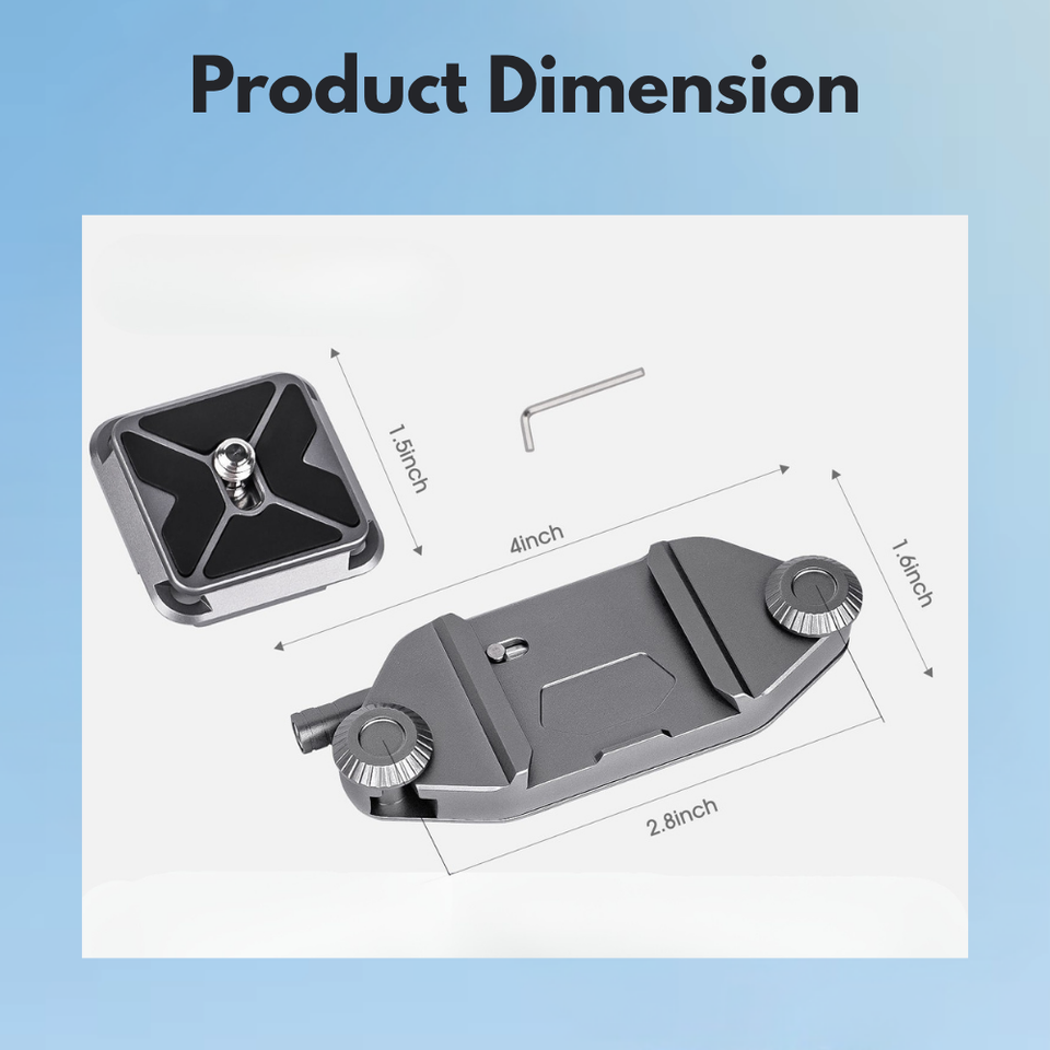 Arca-Swiss compatible quick release strap mount for photographers