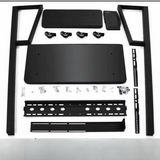Rolling TV stand with shelf for screens and accessories storage