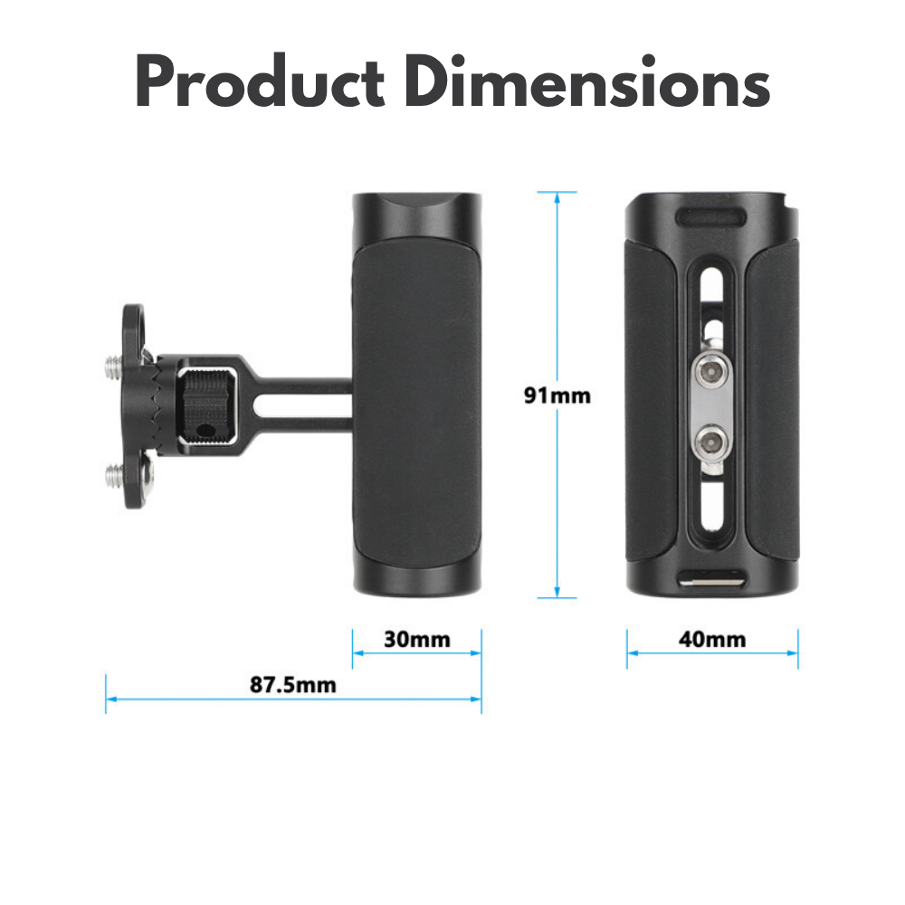aluminum camera side handle adjustable mount