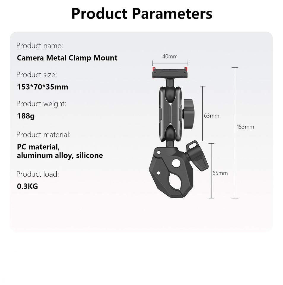 bike clamp mount with magnetic quick release