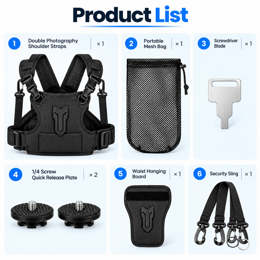 Dual Camera Harness for Wedding and Event Photography