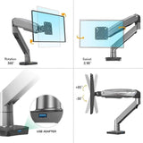 Desk stand mount with tilt