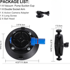 Professional suction mount for car window and dashboard shots