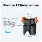 Mini Tripod Adapter for Pocket 3/4/4Pro for travel filming