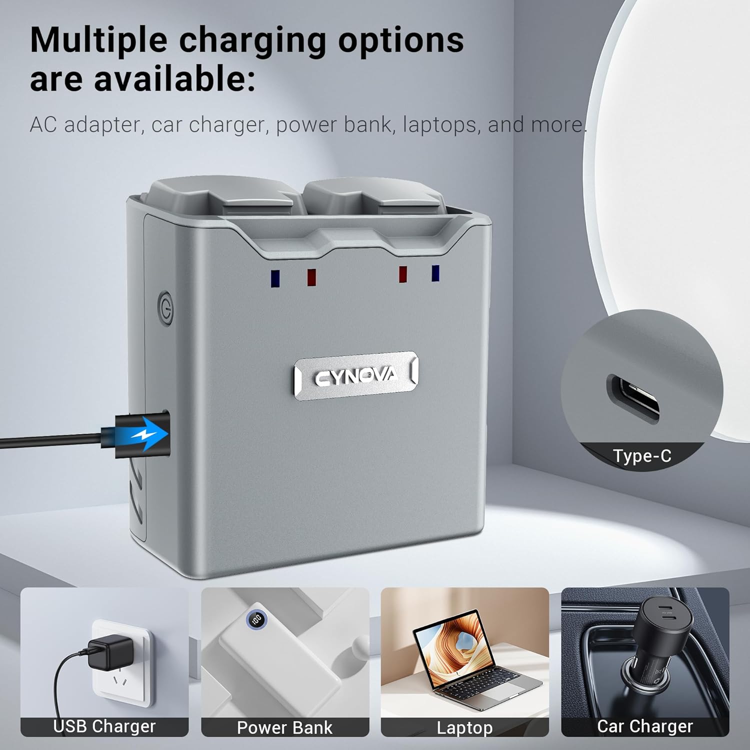 DJI Mini 4K charging hub compact portable charger