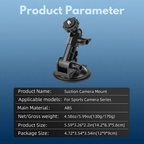 Car camera mount with 1/4 inch screw