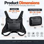 Yantralay tactical vest chest bag for biking and travel use