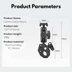 Bionic crab claw camera mount for Insta360 X5