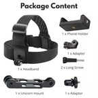 action camera head harness