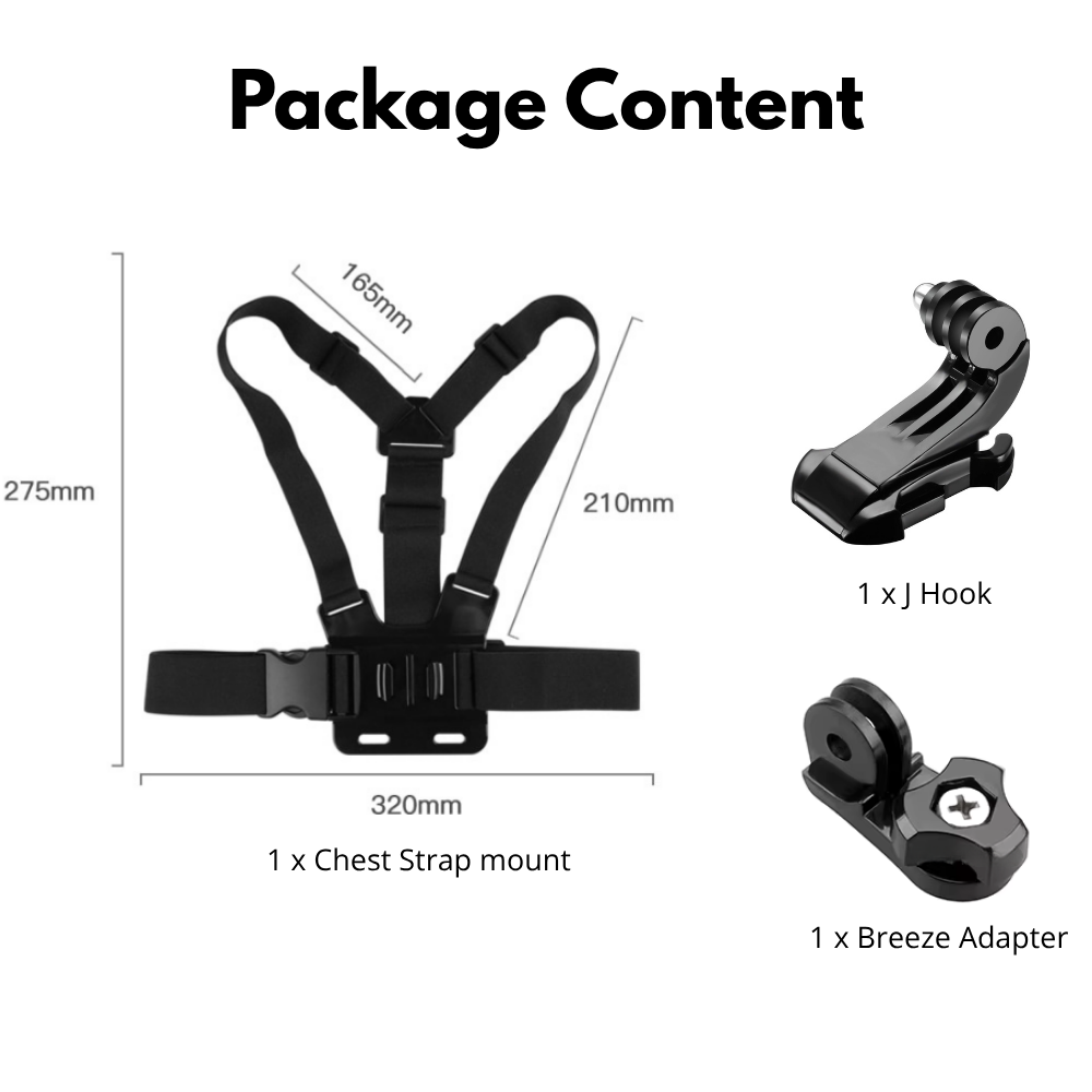 Body harness Chest Strap Mount