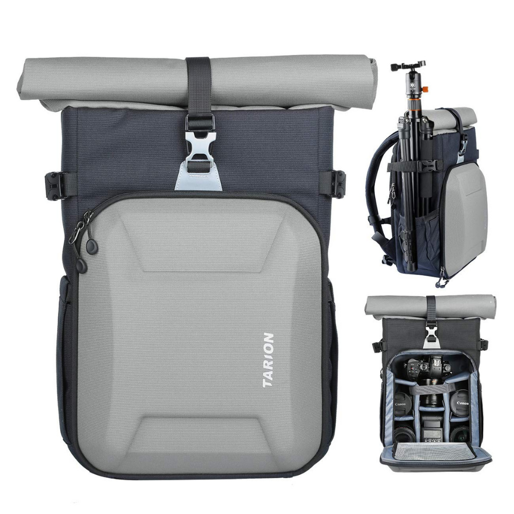 large capacity camera backpack with padded dividers