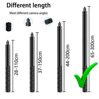 Invisible Selfie Stick for 360 Cameras | Lightweight Aluminum Extension Pole with 1/4 Mount | Compatible with Insta360 X5/ X4/X3, DJI Osmo 360 and GoPro Max