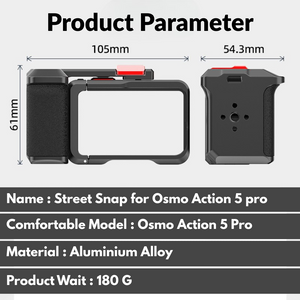 Magnetic handle grip mount for vlogging s