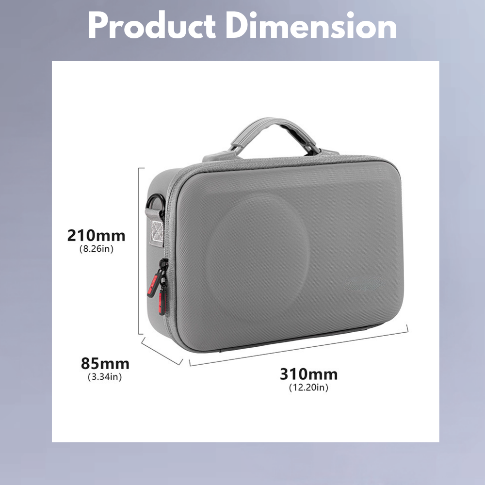 DJI OSMO 360 storage case with compact waterproof design