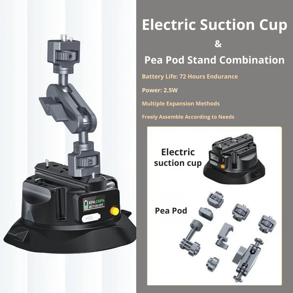 usb c rechargeable suction camera mount