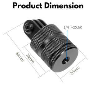 Yantralay Aluminum 1/4” Tripod Adapter Mount 