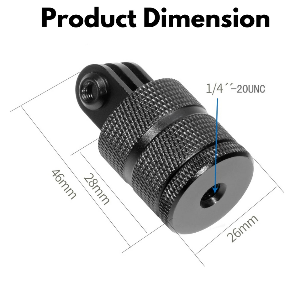 Yantralay Aluminum 1/4” Tripod Adapter Mount 