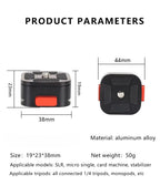 Compact quick release tripod adapter for video and photography
