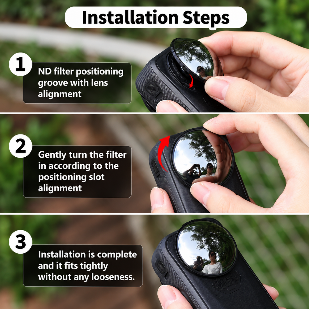 Insta360 X6 Lens ND Filter for Outdoor Filming
