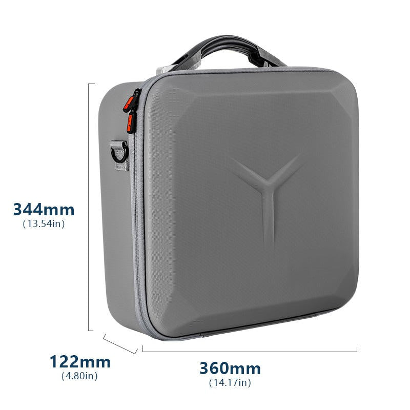 PU leather drone storage bag with portable design